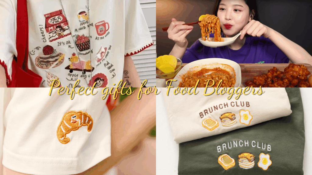 Favorite Food and Drink Embroidered Shirts: The Perfect Gift for Food Bloggers and Mukbangers