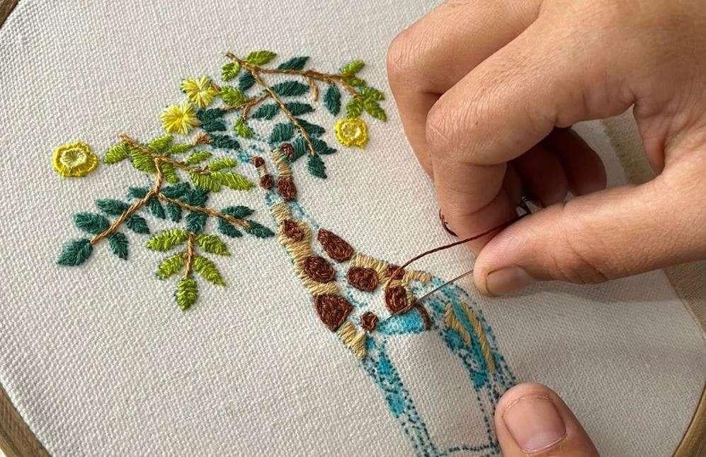 Hand embroidery is the opposite of disposable culture.