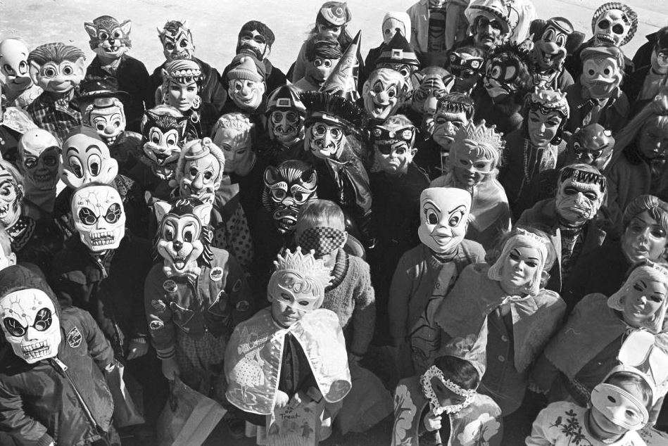 Wearing masks wasn't to look cute or win prizes, but to confuse or scare off evil spirits.