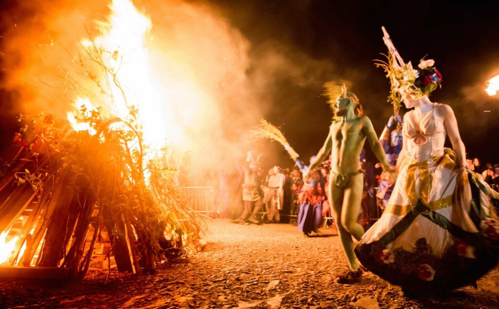 Bonfire means Bone-fire because villagers would throw the bones of slaughtered animals into the fire.