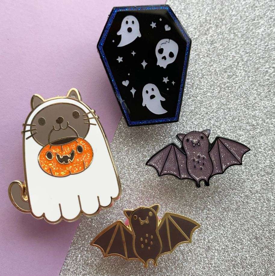 The cutest Halloween gift goes to collectible enamel pins. The cutest Halloween gift goes to collectible enamel pins.