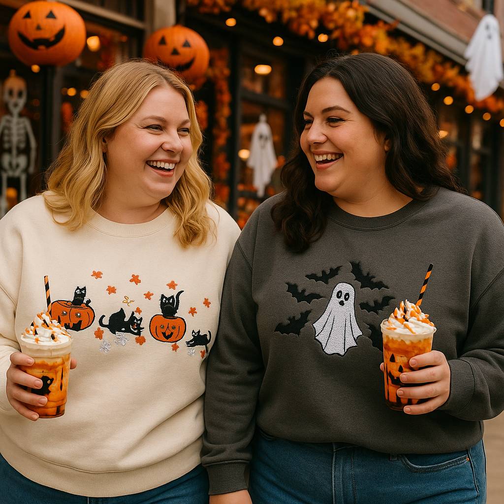 cb16a2ca a486 497a 9663 0428793678cd Embroidered Halloween shirts are often available in a wide range of sizes.