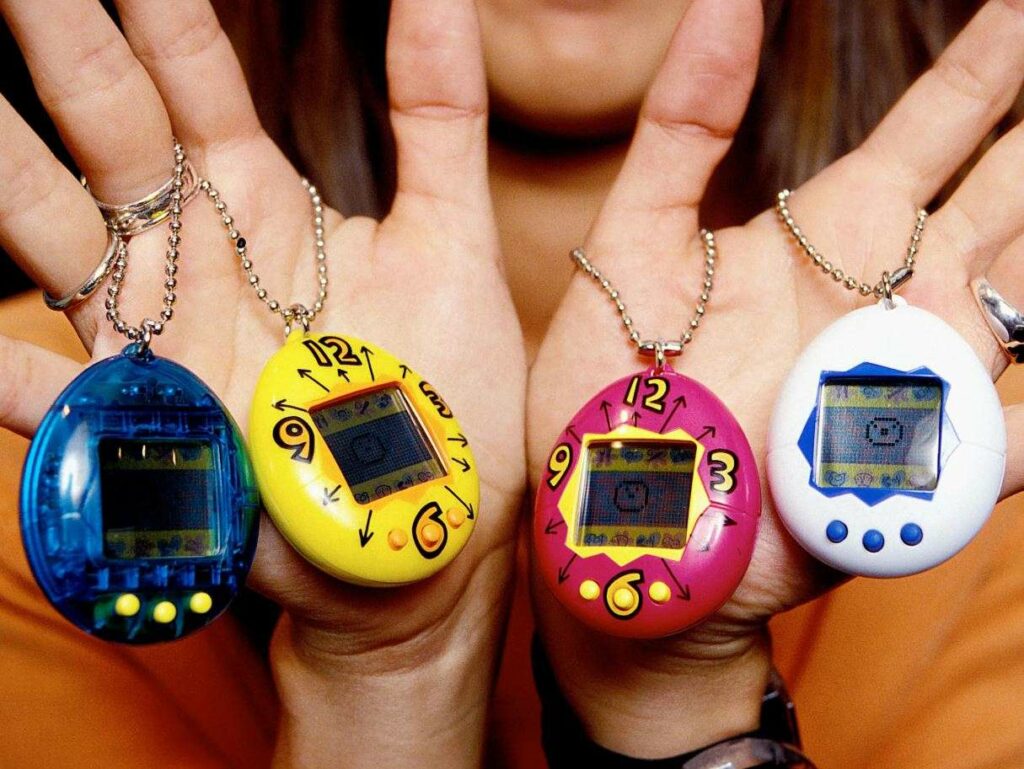 Tamagotchi - a novelty item one sparked craze across the Christmas gift market. Tamagotchi - a novelty item one sparked craze across the Christmas gift market.